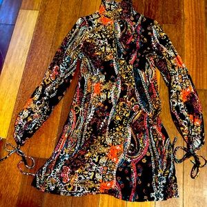 Free People multicolored above the knee dress.